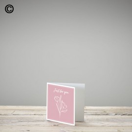 'just for you' card