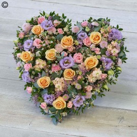 Pastel rose heart