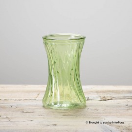 Lime Green Swirl Vase